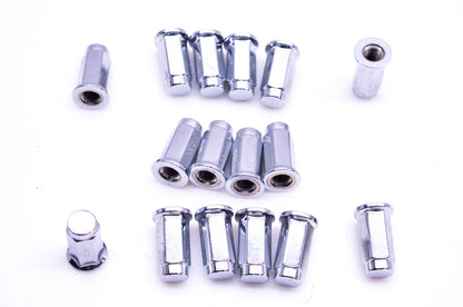 ITP 371263, ALUG11BX Lug Nuts 3/8" Flat Kit NOS