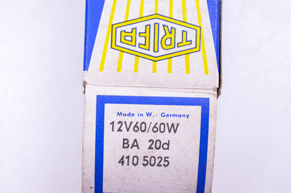 Trifa 410-5025 BA20d 12v 60/60w Headlight Bulb NOS