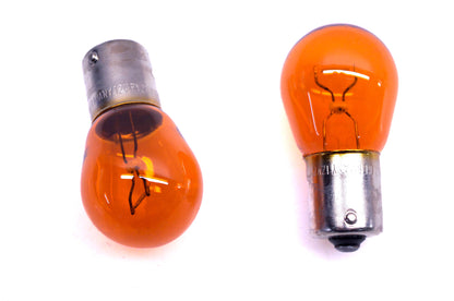 Sylvania 7507 PY21W European Amber 12v Bulbs Qty 2 NOS