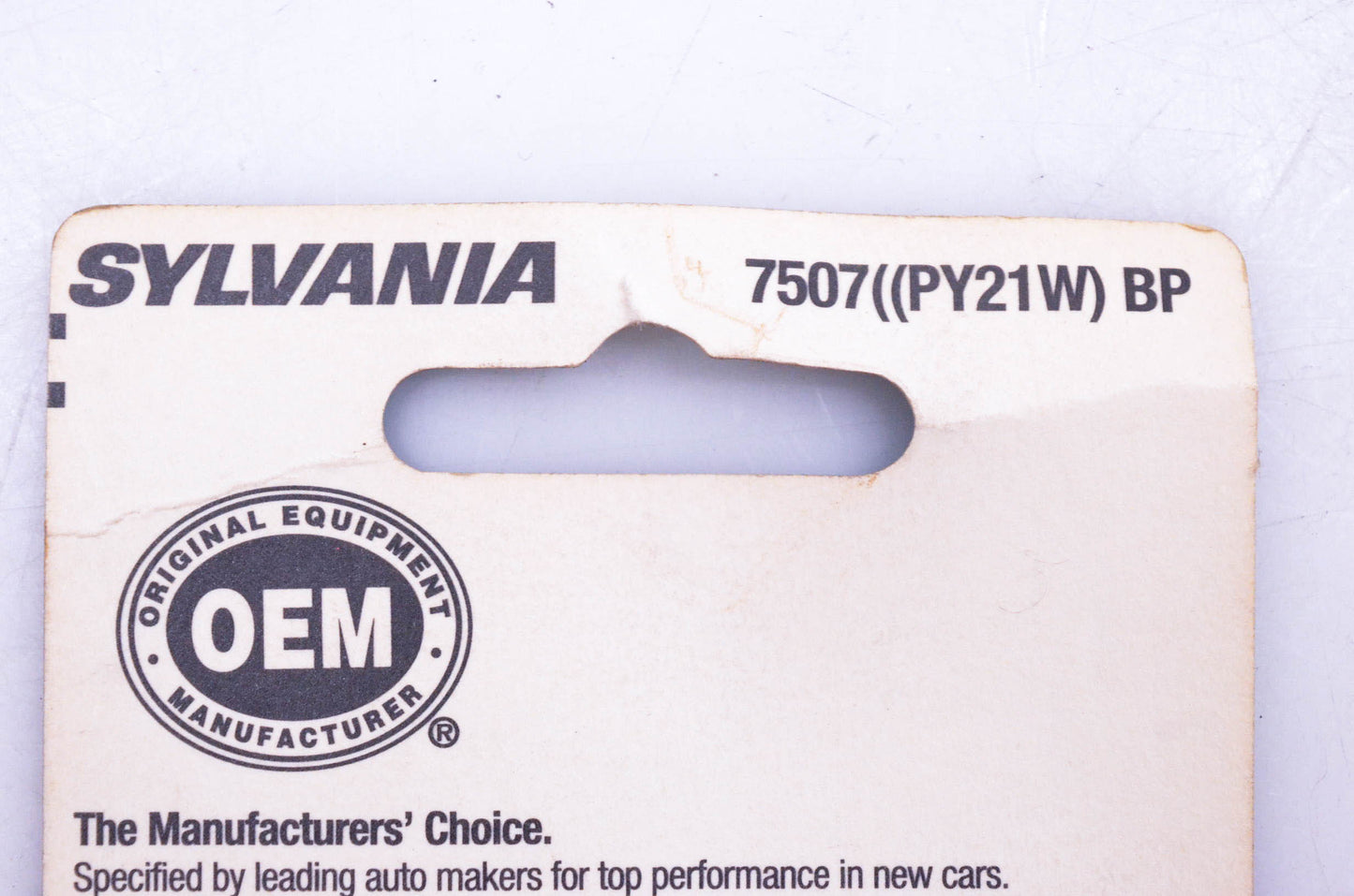 Sylvania 7507 PY21W European Amber 12v Bulbs Qty 2 NOS