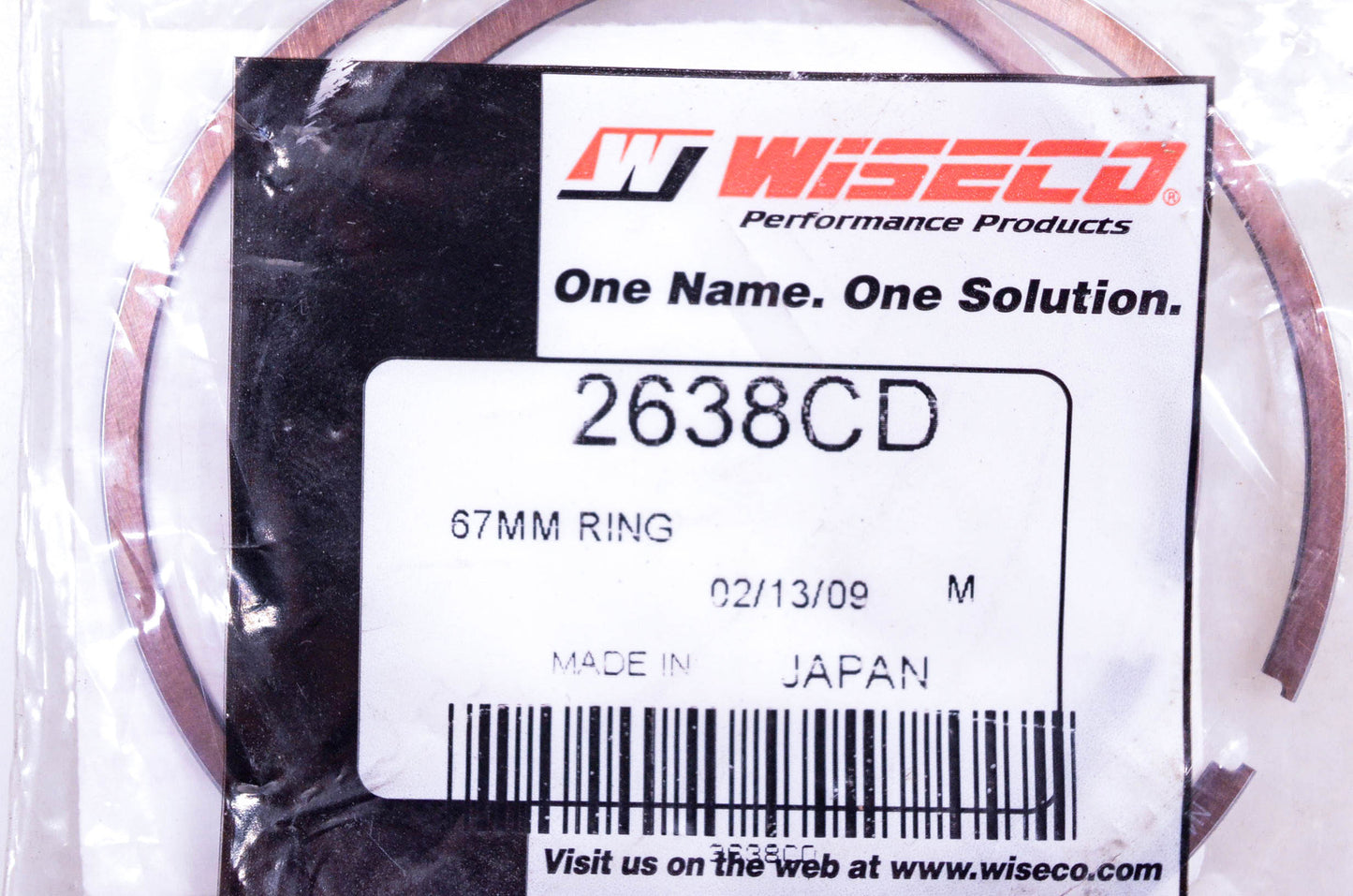 Wiseco 2638CD 67mm Piston Ring Kit NOS