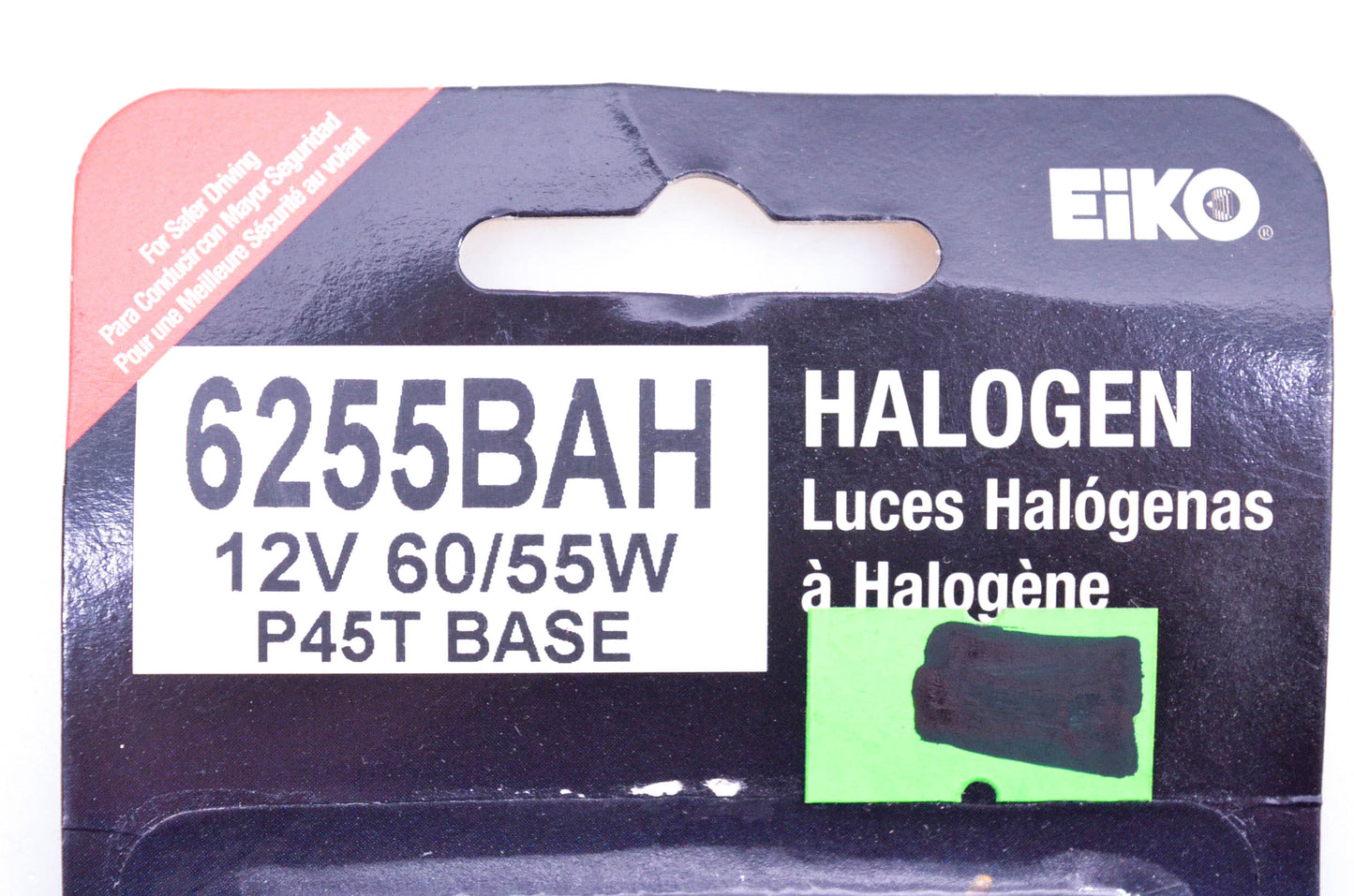 Eiko 6255BAH Halogen 12v 60/55w P45T Base Replacement Bulb NOS