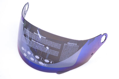 AGV AG-0044 ARCII/Demon Helmet Shield Iridium Blue NOS