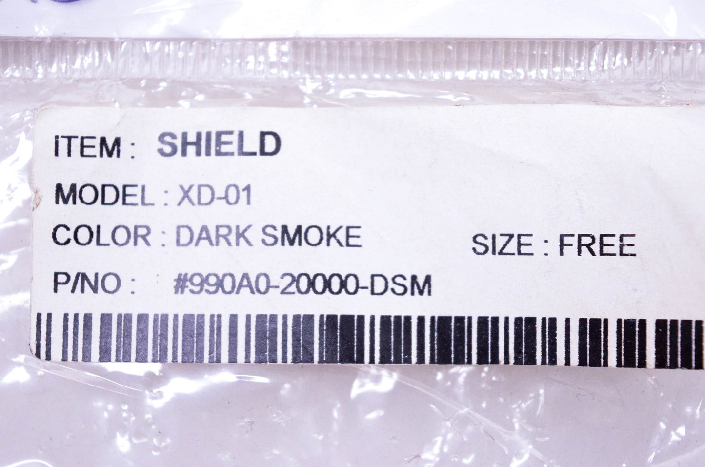 G-Tech 990A0-20000-DSM XD-01 Helmet Shield Dark Smoke Tint NOS