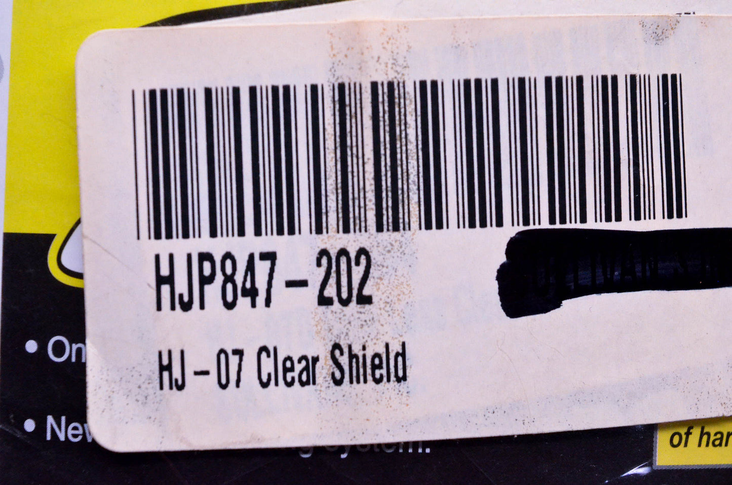 HJC HJP847-202 HJ-07 Clear Helmet Shield NOS