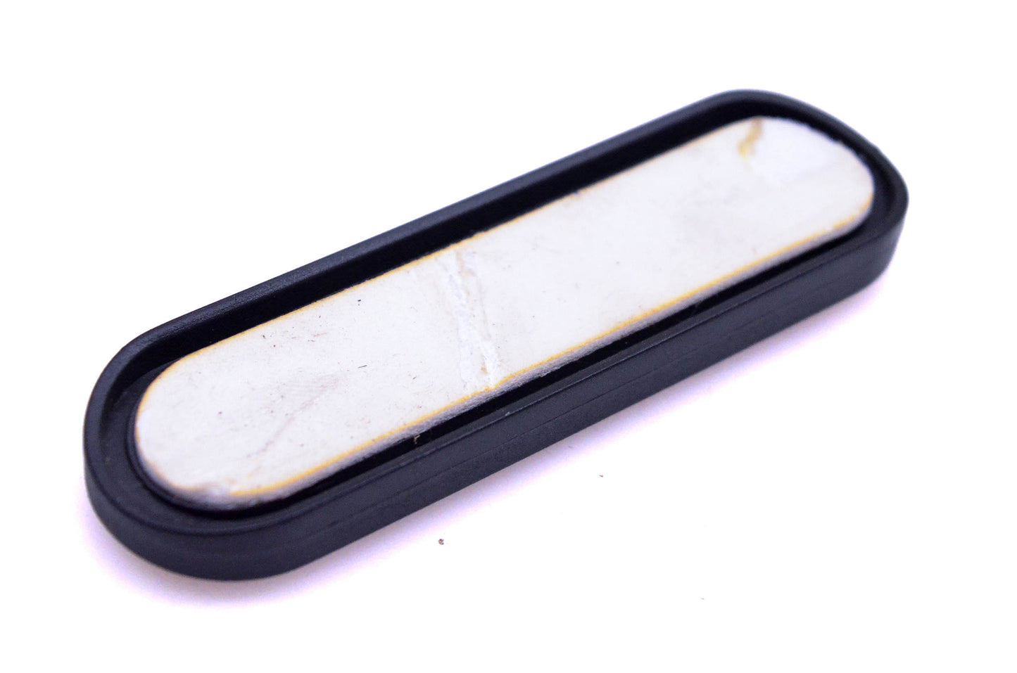 Aftermarket 02 4012 Oval 1"x3.75" Amber Reflector Curved Back Plate