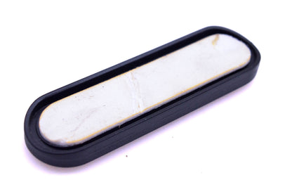 Aftermarket 02 4012 Oval 1"x3.75" Amber Reflector Curved Back Plate