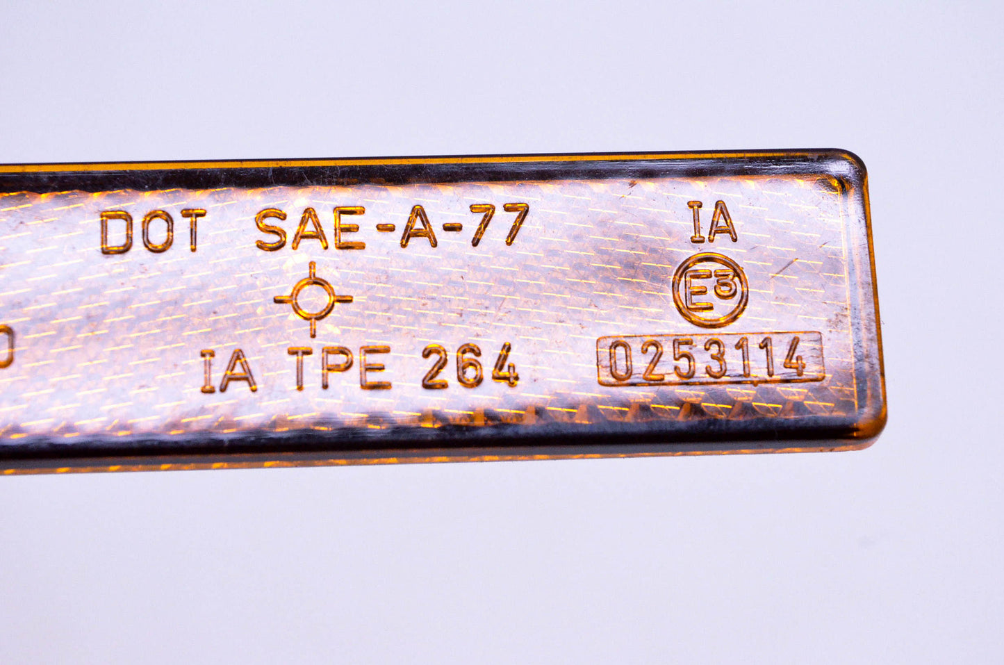 CEV 0253114 Amber 1"x3.5" SAE-A-77 Reflector NOS