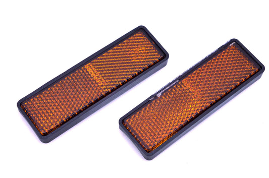 Aftermarket 0248328 Amber 1"x3.5" SAE-A-92 Curved Back Plate Qty 2