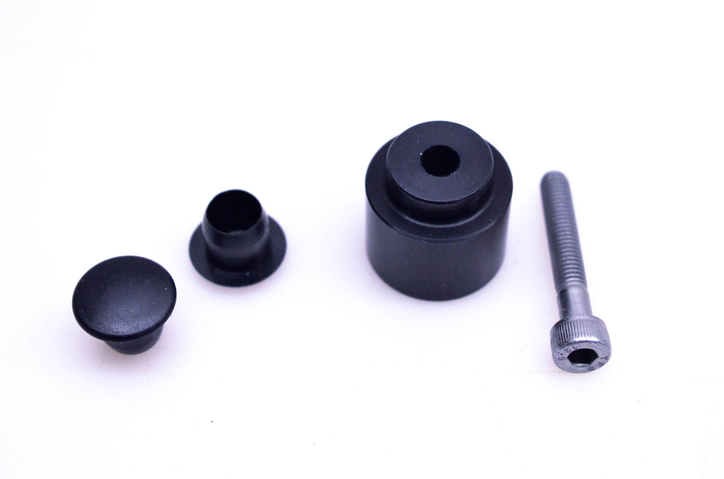 New OEM Triumph A9638030 Black Anodized Bar End Mirror Hardware Kit NOS