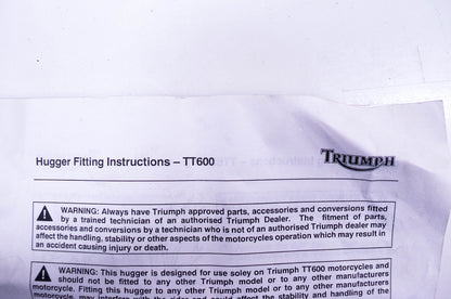 New OEM Triumph YG504-28 Hugger Mounting Bracket Kit NOS