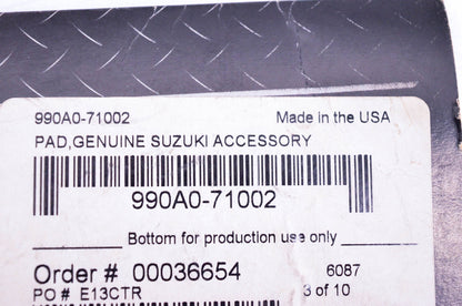 New OEM Suzuki 990A0-71002 Black Studded Backrest Pad NOS