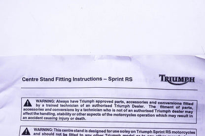 New OEM Triumph A9758003 Center Stand Kit NOS
