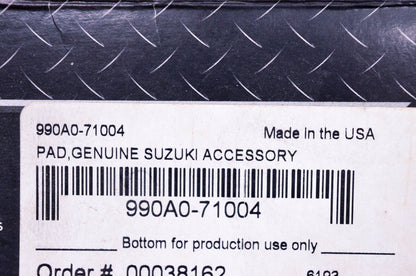 New OEM Suzuki 990A0-71004 Black Studded Backrest Pad NOS