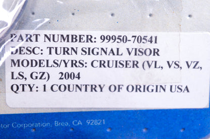 New OEM Suzuki 99950-70541 Turn Signal Visor Kit NOS