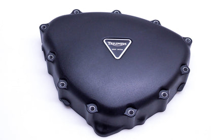 New OEM Triumph T1261932 Righthand Black Alternator Cover NOS