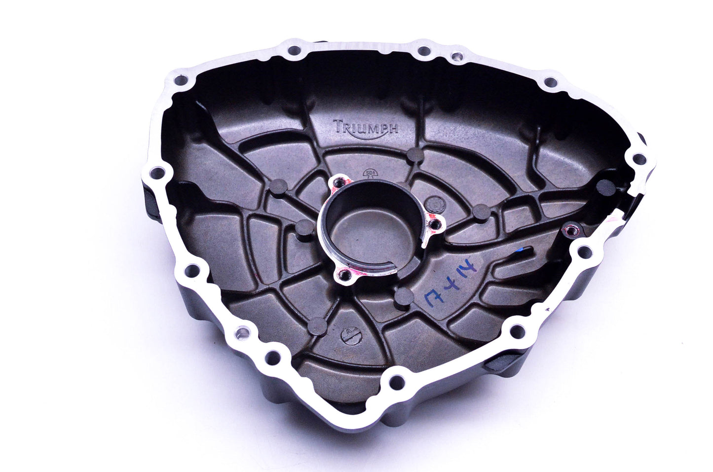 New OEM Triumph T1261932 Righthand Black Alternator Cover NOS