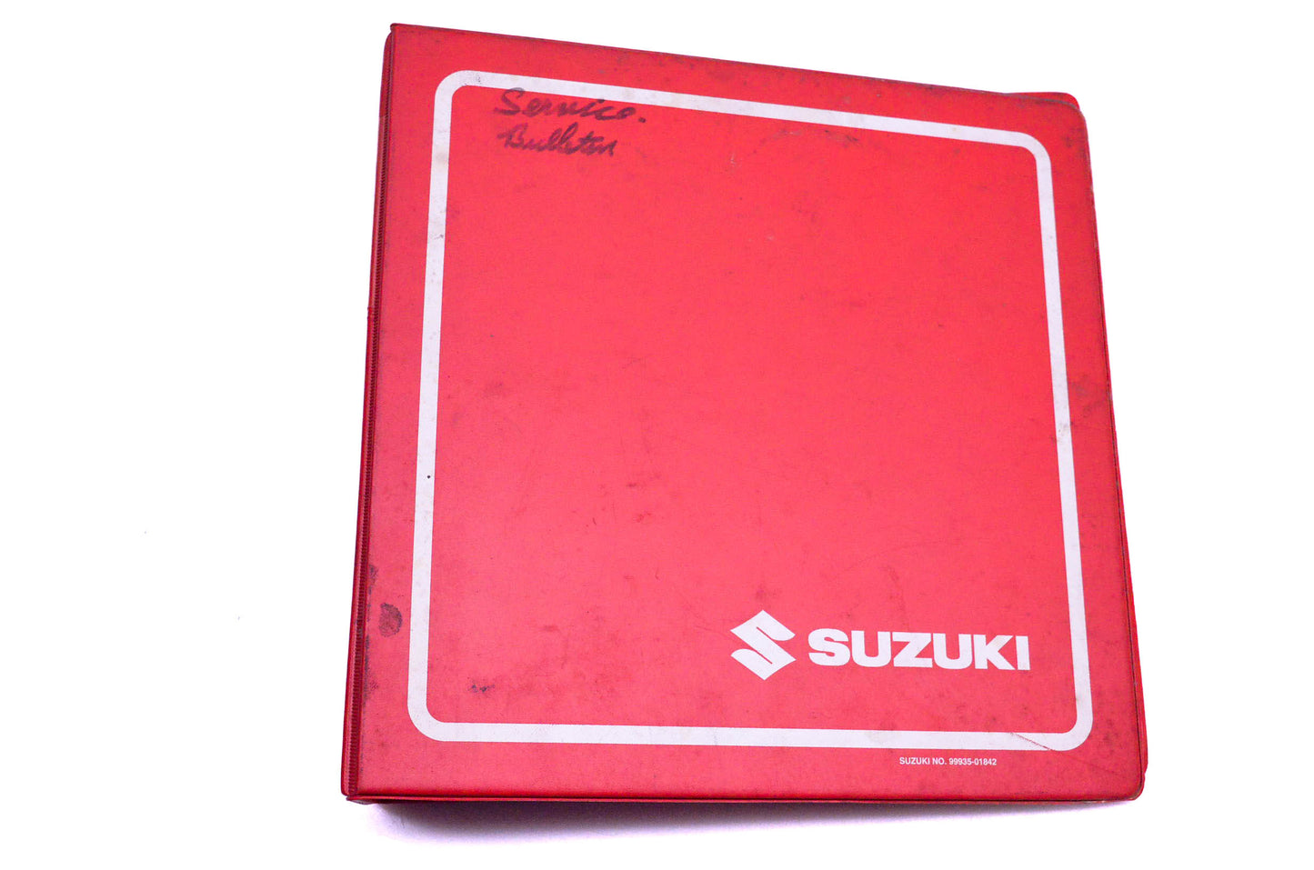 OEM Suzuki 99935-01842 Red 3-Hole Binder 3.5" Wide