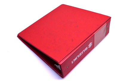 OEM Suzuki 99935-01842 Red 3-Hole Binder 3.5" Wide