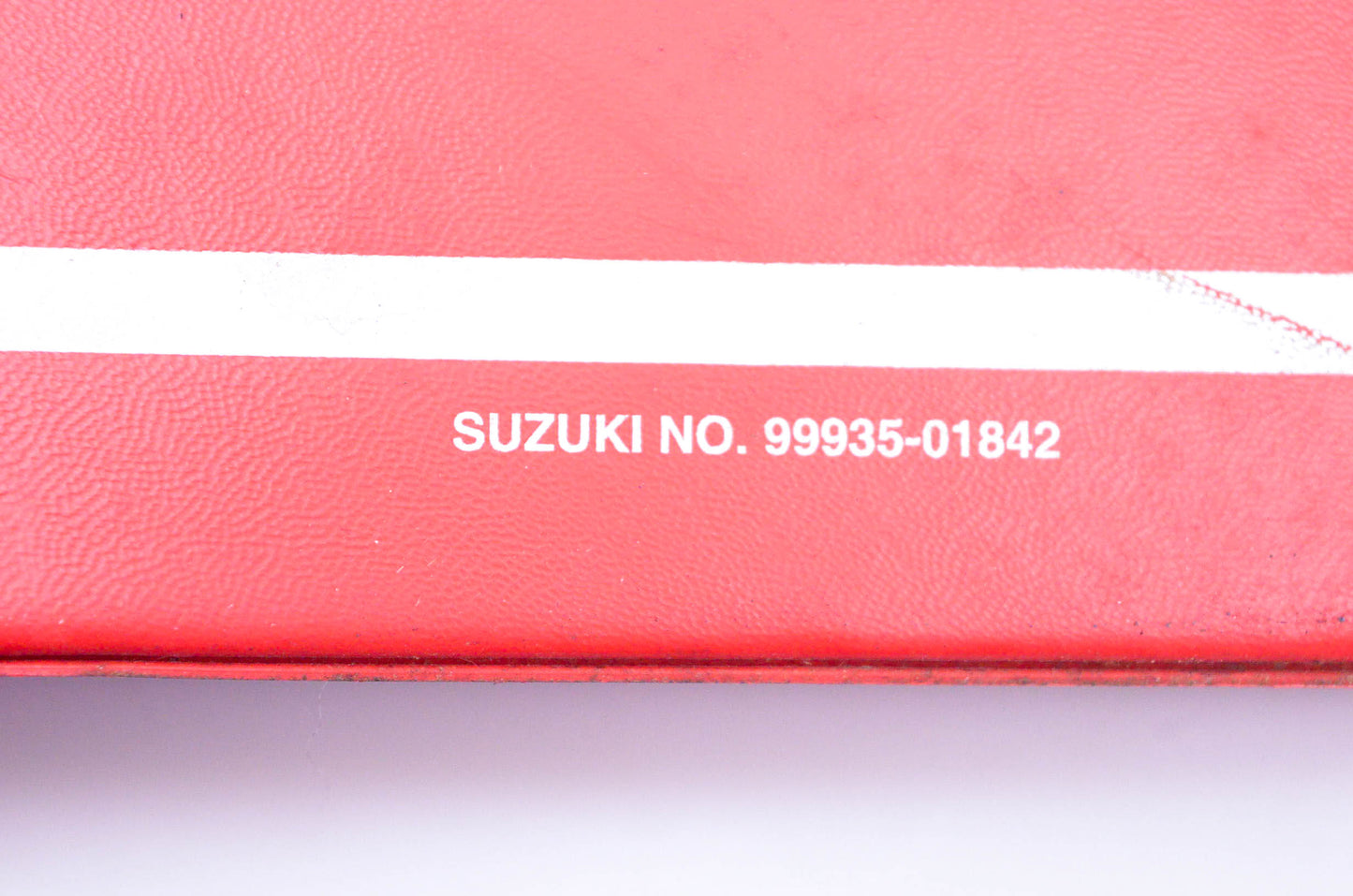 OEM Suzuki 99935-01842 Red 3-Hole Binder 3.5" Wide