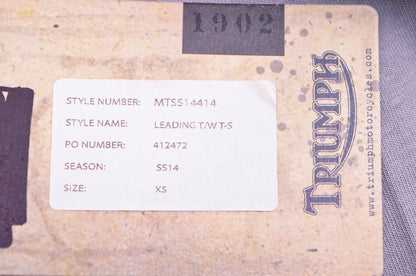 New OEM Triumph MTSS14414 Leading The Way Tee Shirt Grey Small NOS
