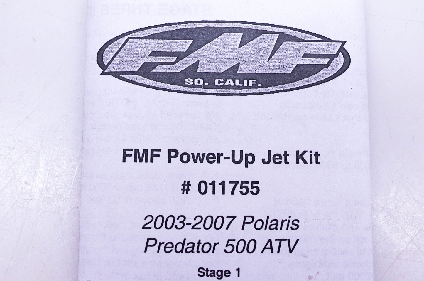 FMF 011755 Power-Up Jet Kit NOS