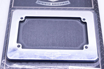 New OEM Suzuki 990A0-79000 Chrome Boulevard License Plate Frame NOS