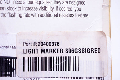 Hotbodies Racing 20400376, S06GSSIGRED Red Light Marker Kit NOS
