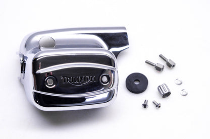 New OEM Triumph A9738069, A9730161 Master Cylinder Chrome Cover Kit NOS