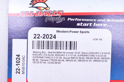 All Balls 22-2024, MVB10-04C Steering Bearing Seal Kit NOS
