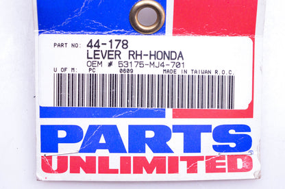 Parts Unlimited 44-178, 53175-MJ4-701 Righthand Lever NOS