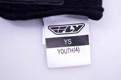 Fly Racing Black Gloves Youth Small Size 4 NOS