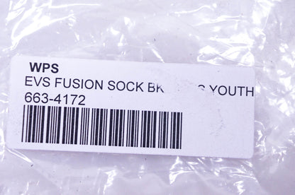 EVS 663-4172 Black w/ Yellow Trim Fusion Sock/Sleeve ComboSize Youth 4-7 NOS