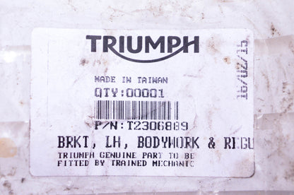 New OEM Triumph T2306889 Lefthand Bodywork Regulator Bracket NOS