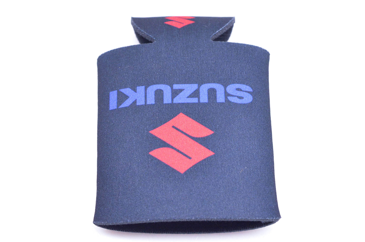 New OEM Suzuki Black Can Koozie Dark Blue Logo NOS