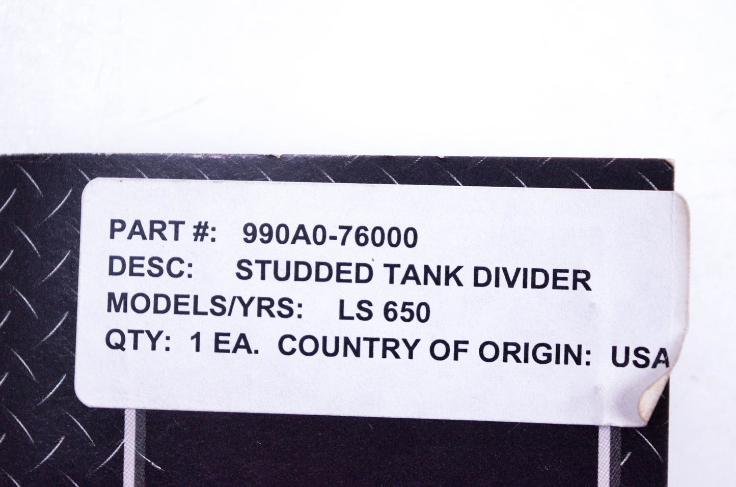 New OEM Suzuki 990A0-76000 Studded Tank Divider NOS