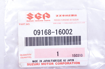 New OEM Suzuki 09168-16002 Gasket 16x22x2 NOS
