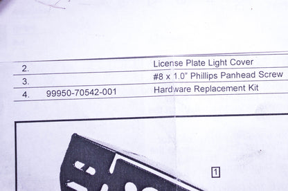 New OEM Suzuki 99950-70542-001 License Plate Hardware Replacement Kit NOS