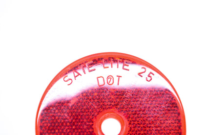 Sate-Lite 25 SAE-A-70 Red 2-1/8" Center Hole Reflector