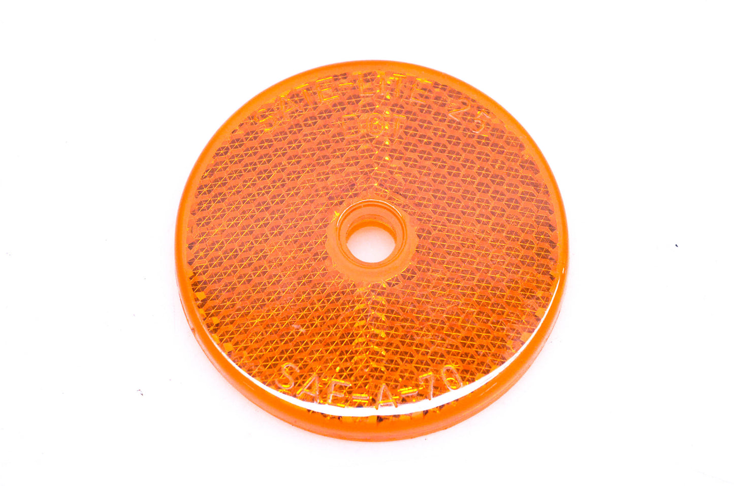 Sate-Lite 25 SAE-A-70 Amber 2-1/8" Center Hole Reflector