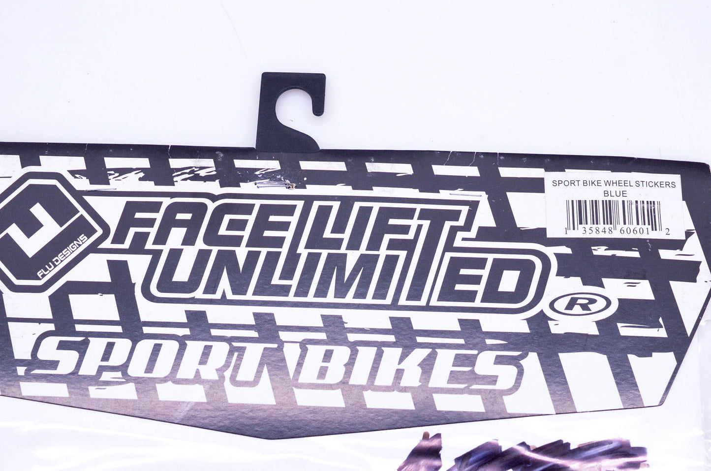 Facelift Unlimited 60601 Blue Sport Bike Wheel Sticker Kit NOS