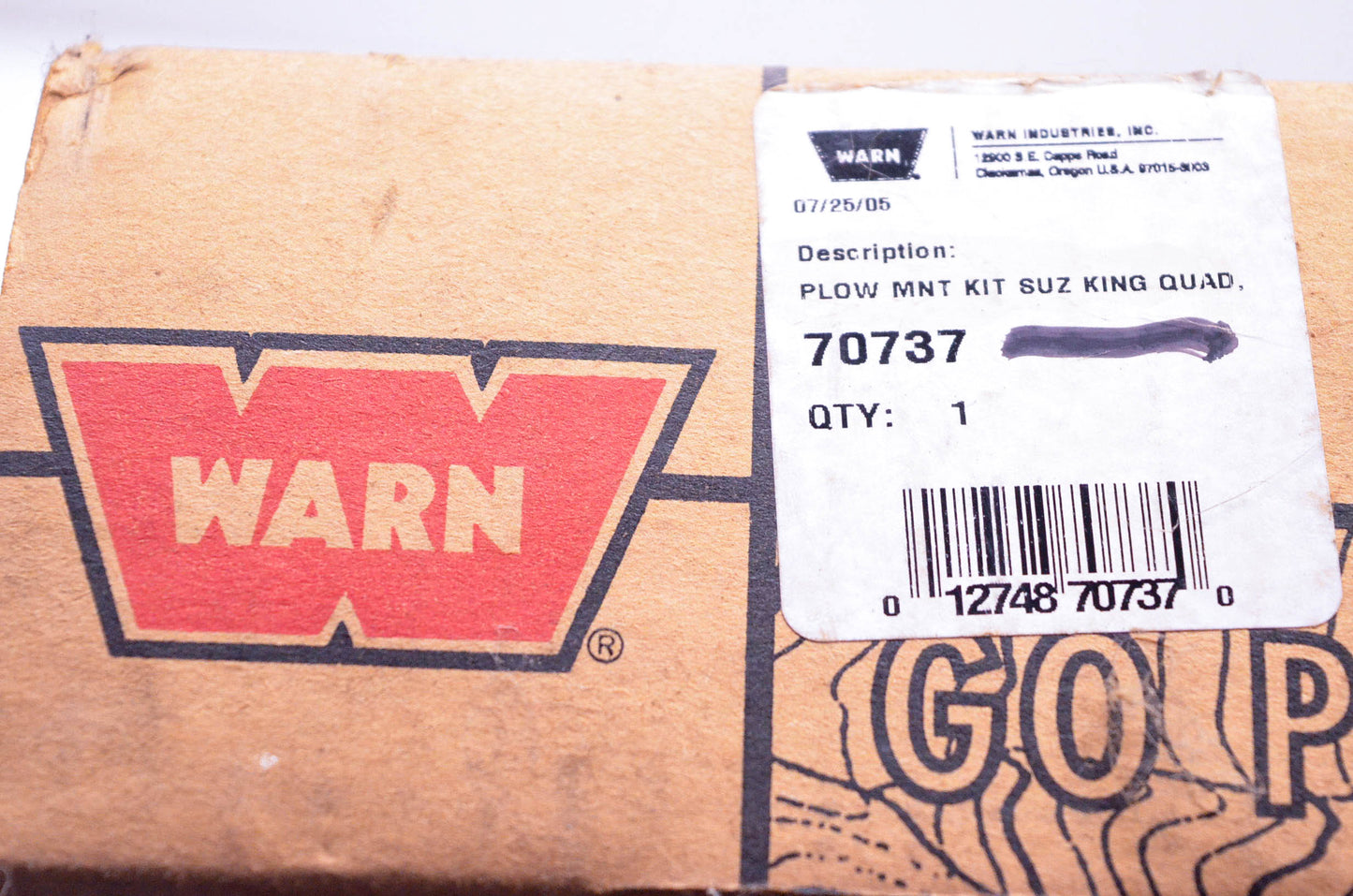 Warn 70737 LTA-700 King Quad Plow Mounting Kit NOS