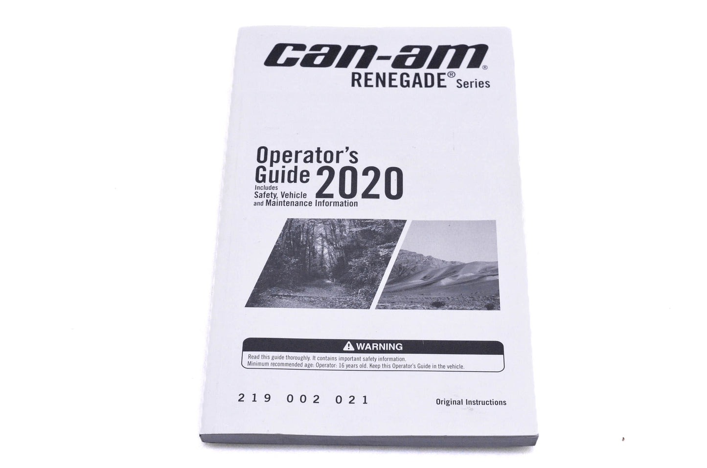 OEM Can-Am 219002021 Renegade 2020 Operator's Guide