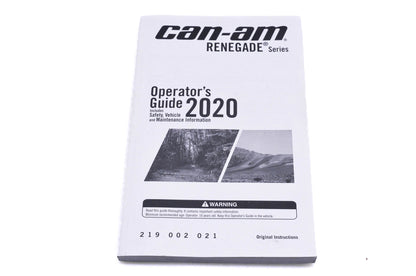 OEM Can-Am 219002021 Renegade 2020 Operator's Guide