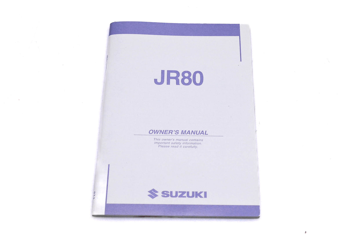 OEM Suzuki 99011-03463-03A JR80 K4 Owner's Manual