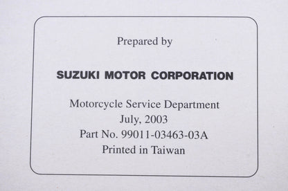 OEM Suzuki 99011-03463-03A JR80 K4 Owner's Manual