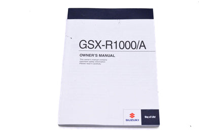 OEM Suzuki 99011-47H57-03A GSX-R1000/A L6 Owner's Manual