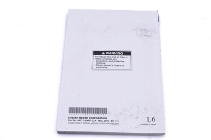 OEM Suzuki 99011-47H57-03A GSX-R1000/A L6 Owner's Manual