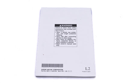 New OEM Suzuki 99011-11J60-03A DL650A L2 Owner's Manual NOS