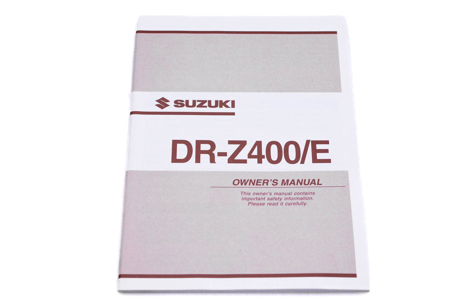 OEM Suzuki 99011-29F53-03A DR-Z400/E K3 Owner's Manual